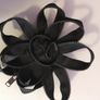 Flower Zipper Brooch  / Black Corsage, Steampunk Style Image 4