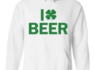 main image for ad I Clover Beer I'm Irish funny St. Patrick's day hoodie
