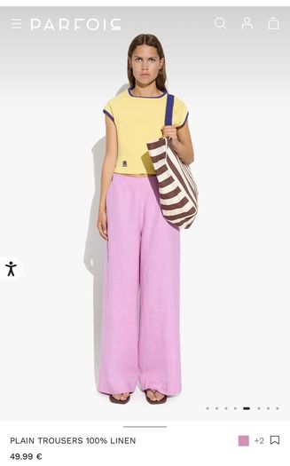 Parfois linen pants size L