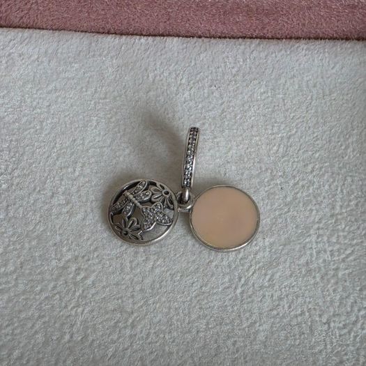 Pandora springtime  butterfly dangle charm very good condition hallmarked