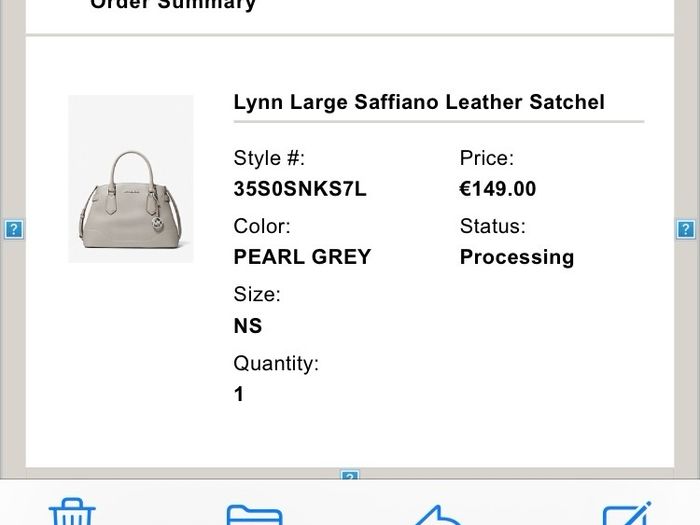 MK Michael Kors crossbody and hand bag
