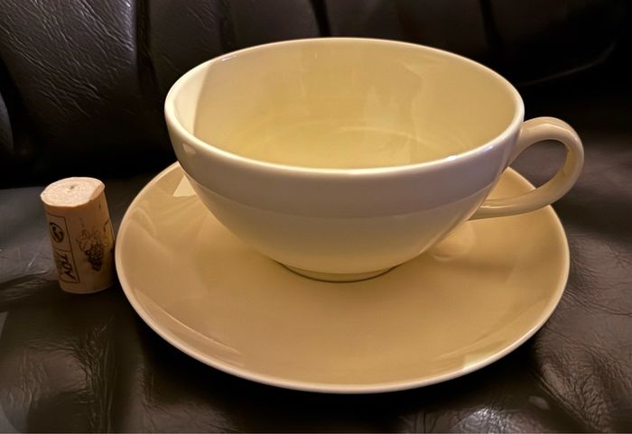 Set of  2 Large Cappuccino Cups & Saucers