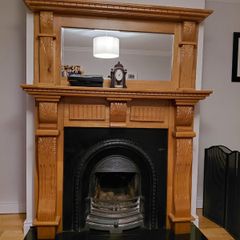 Fireplace surround  and Mirror