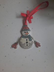 tipperary crystal snowman decoration