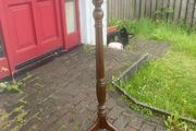 Tall Edwardian mahogany plant stand