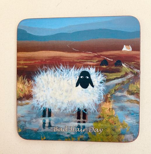 Silly Sheep Coasters x4