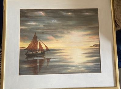 Original 1987 Painting by Helen Mulkerns