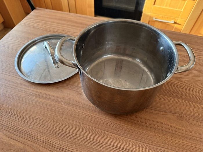 Stainless Steel Stock Pot with Lid and Two Side Handles