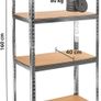 Workshop Shelving Unit with 4 Shelves Brand Image 3