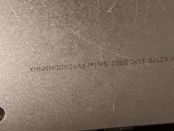 Apple MacBook Air Model A2179, 13.3 inch, Not Powering on, Being sold for parts or repair, very good cosmetic condition