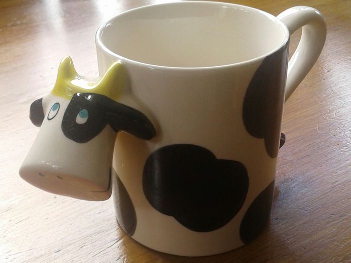 Cute cow mug.