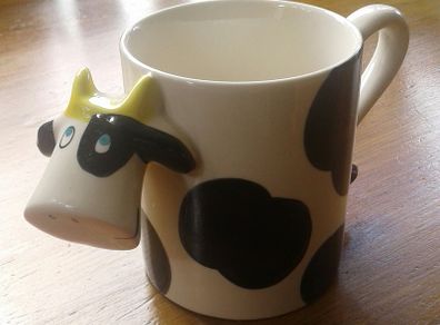 Cute cow mug.