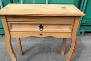 Mexican-style solid pine console hall table