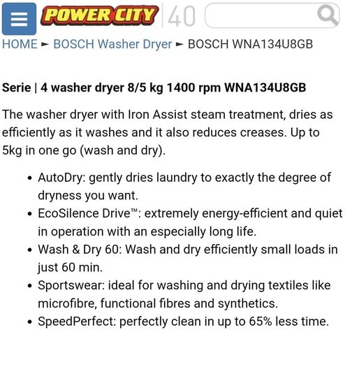 Bosch Washing Machine.