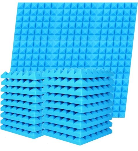 12 Pack - Acoustic Foam Panels, 2" X 12" X 12" Mushroom Studio Wedge Tiles, Sound Panels Wedges Soundproof Sound Insulation Absorbing MULTIPLE DESIGNS AVAILABLE, SEE PHOTOS (FREE POSTAGE)