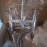 Bath Shower Mixer Tap, Small Spout & Cross Handles Image 2