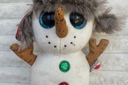 Ty Beanie Boo Buttons the Snowman approx. 6" Plush Dirty Please see photos