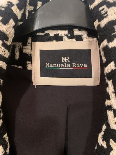 coat Bnwt designer brand Manuela Riva size 42. 12/14