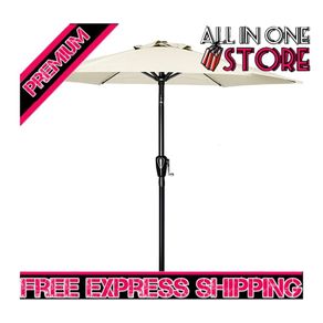 2.28M Patio Umbrella Outdoor Table Market Yard Umbrella with Push Button Tilt/Crank, 6 Sturdy Ribs for Garden, Deck, Backyard, Pool MULTIPLE COLOURS AVAILABLE (FREE SHIPPING)