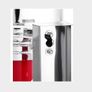 Rotating Strips LED Barber Pole Light Red White Blue Image 6
