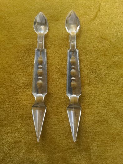 Plastic letter openers x 2