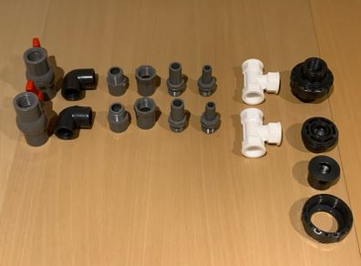 Thread PVC connectors / fittings size 20