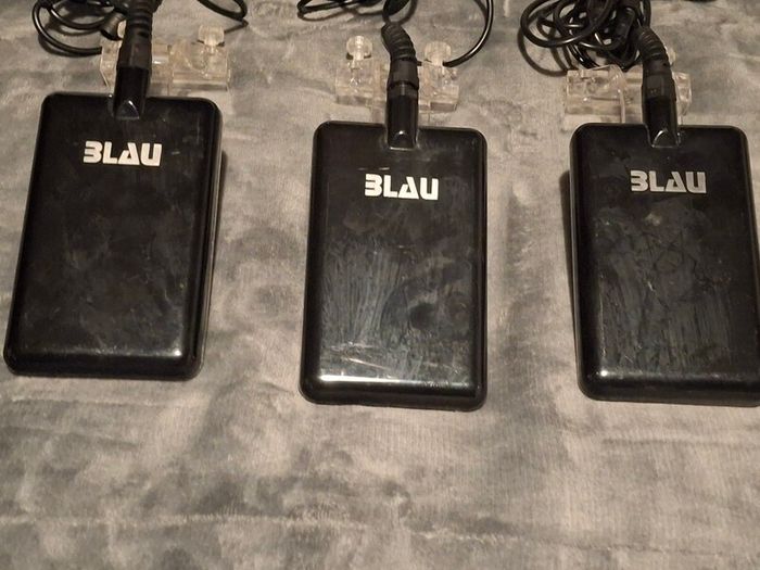 3x Aquarium LED Lights BLAU for marine tank + Mini controller
