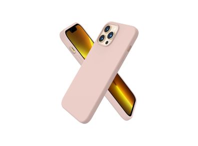 Liquid Silicone Shockproof Case For iPhone 13 Pro Max Luxury Soft Phone Cover Pink New - FHT3IP13PMLK
