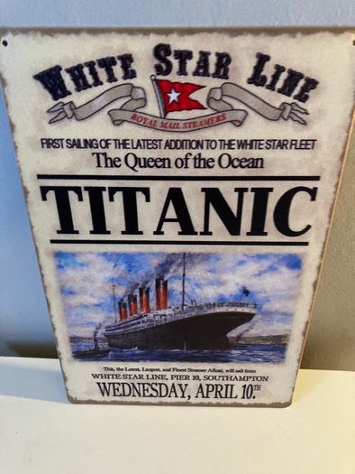 Vintage Style Titanic Memorabilia