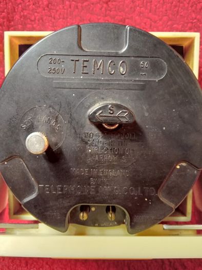 Vintage Temco Electric  Clock