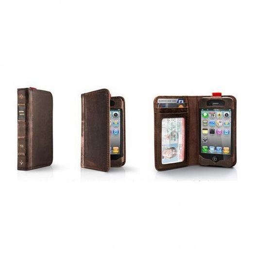Leather Twelve South Book iPhone 4 / 4S Case Book Design Flip Wallet