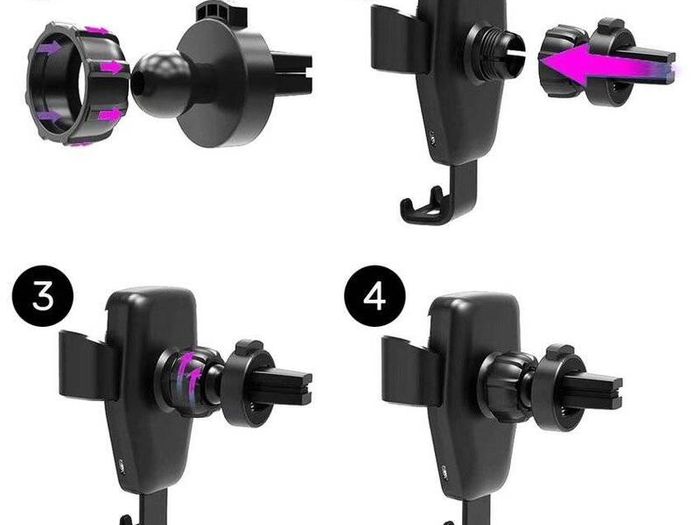 New Universal 10W Smart Induction Gravity Car Holder Fast Charge Charger #1364