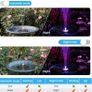 Solar Fountain Pump 3.5W LED Solar Powered Water Feature and Round Shape Solar Water Pump with 6 Nozzles for Bird Bath, Garden, Pond, Fish Tank (FREE POSTAGE) Image 6