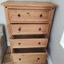 Oak Chest of Drawers Image 2