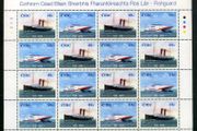 2006 Ireland Centenary of the Rosslare - Fishguard Ferry Service Commemorative Stamp Sheetlet Plate 1A1A1A1A Mint Never Hinged (MNH).