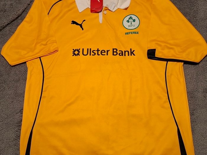 Ireland (New with Tags) Puma Referees Rugby Union Jersey (Adult XL) FREE POST