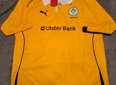 Ireland (New with Tags) Puma Referees Rugby Union Jersey (Adult XL) FREE POST