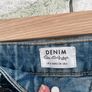 shorts miss selfridge size 10 denim shorts with lace detail button opening Image 7