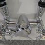 Retro bath mixer with handheld shower head. Image 7