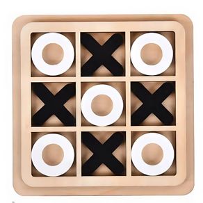 Wooden Tic Tac Toe Game