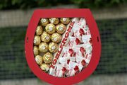 Red Wine Glass Gift Box - Toblerone, Ferrero &amp; Raffaello