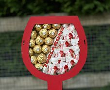 Red Wine Glass Gift Box - Toblerone, Ferrero & Raffaello
