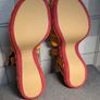 CHLOE yellow orange red cotton MERIL 110 Platform Sandals Image 10