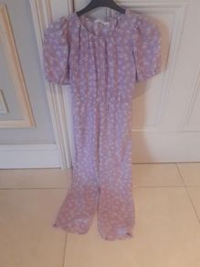 Girls floral jumpsuit