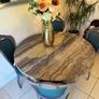 Beautiful Italian Marble table with 4 chairs Image 2