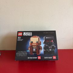 Lego brick headz obi wan and Darth Vader 40547