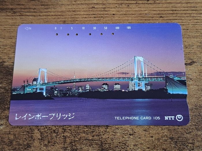 Japan Telephone Card 105 "Tokyo Rainbow Bridge", used, 1993, no. 231-114 - free standard postage