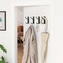 10-Pack Self Adhesive Hooks for Hanging: Heavy Duty Stick On (Hold 6KG), Sticky Hook for Wall, Door, Kitchen, Bathroom - Ideal for Coat, Towel, Clothes, Keys, Purse - Stainless Metal, Black Image 3