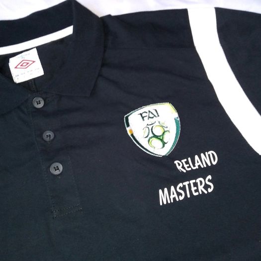 REpublic of Ireland 2011 / 12 Football Polo Shirt Umbro (L) Team Issue BK [Fair]