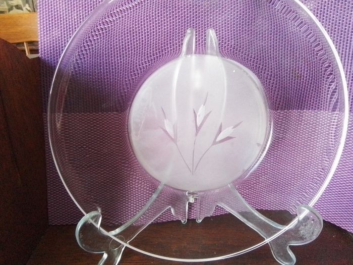 Etched Glass Plate